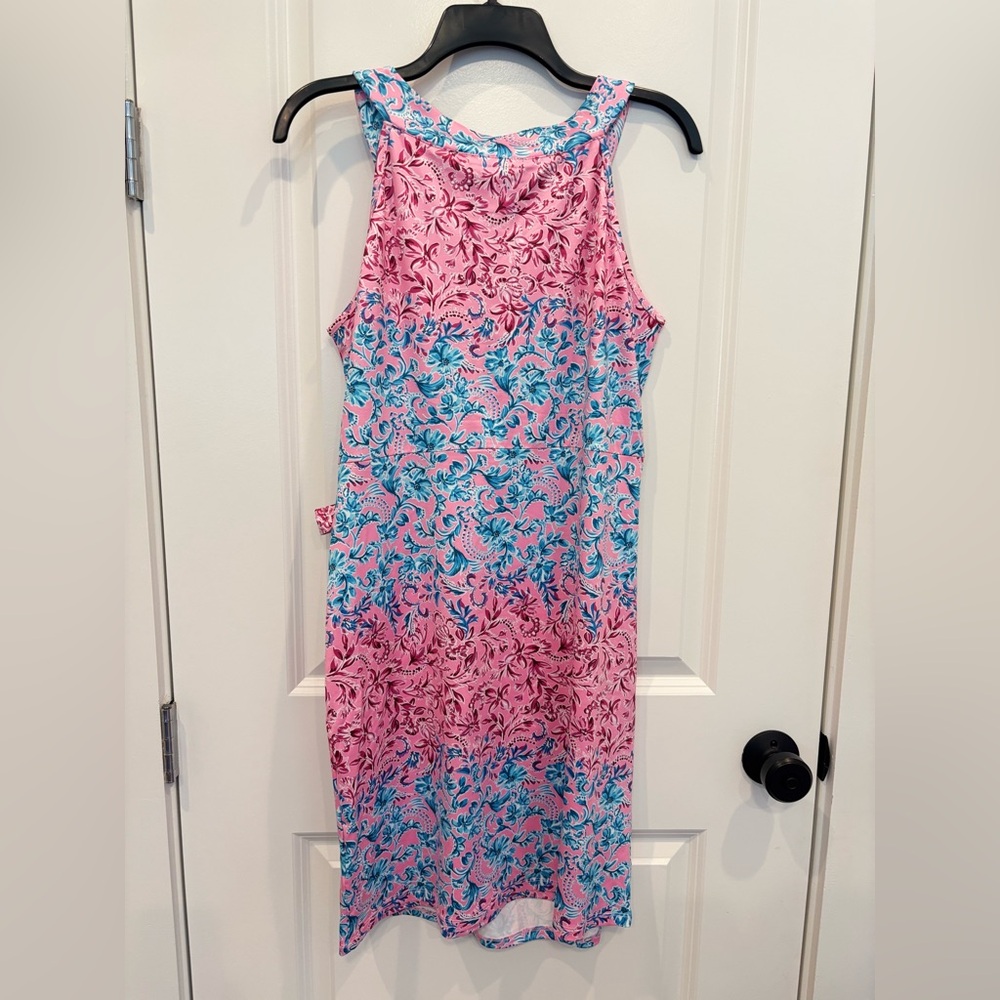 Stella Parker UPF50 Sleeveless Faux Wrap Dress. NWT - Picture 3 of 6